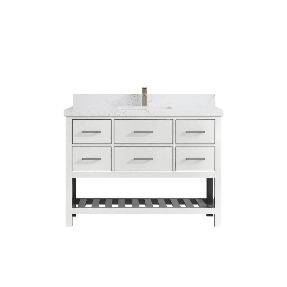 Willow Collections 48 in. W x 22 in. D Parker Single Sink Bathroom Vanity with Countertop