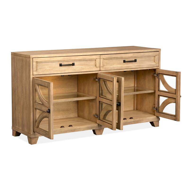 Magnussen Home Coventry Honey Maple Buffet - 66''W x 18''D x 36''H