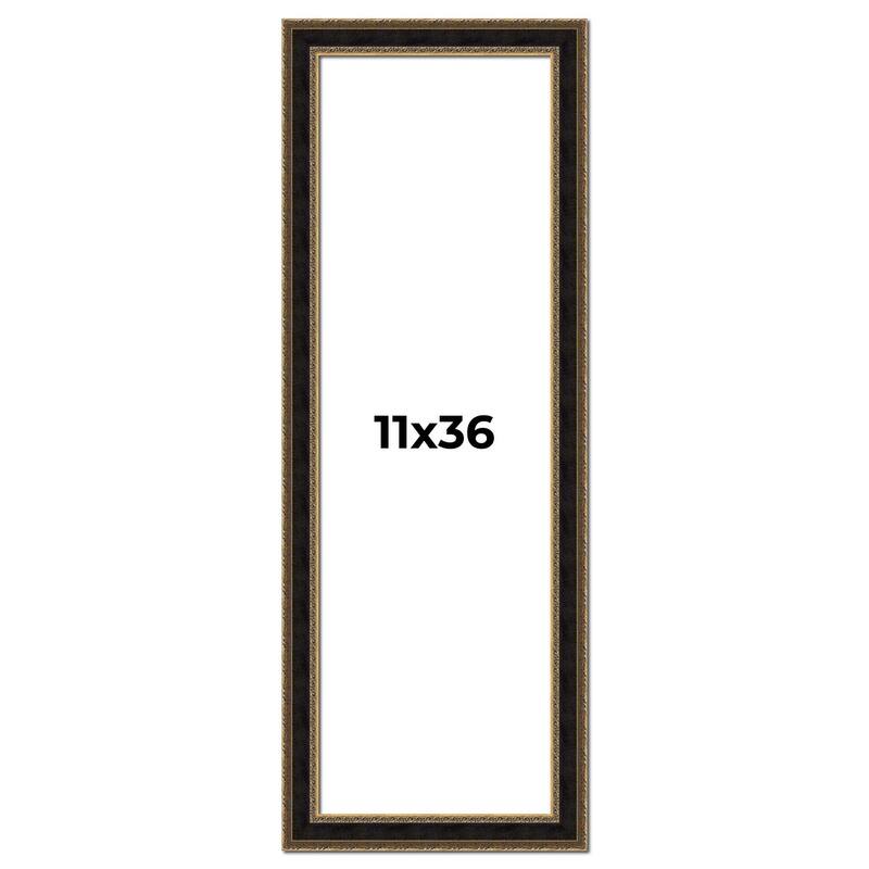 11x36 Frame Gold Antique Vintage Sold Wood Picture Frame | 1.75 Inch