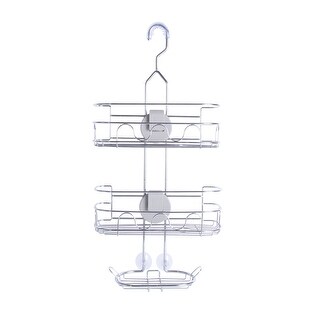 BATHBEYOND Shower Caddy Suction Cup Tier Shower Shelf - Adjustable Shower  Caddy 400 Stainless Steel No-Drilling and Extra Adhesive Sticker for More  Stronger Suction (Corner) 