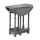 preview thumbnail 3 of 5, Somette Drop Leaf Accent Table Blue Farmhouse Accent Table