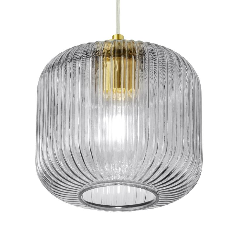 Digby River of Goods Glass and Metal Globe Shade Pendant Light