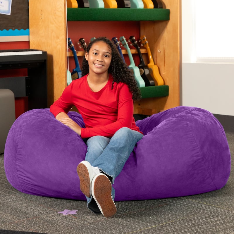Jaxx 4' Lounger Bean Bag Chair - Grape