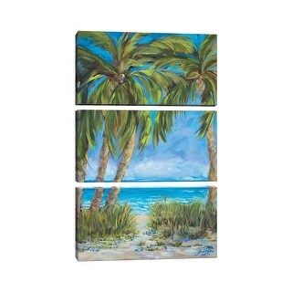 iCanvas "Tropical Paradise" by Julie Derice 3-Piece Canvas Wall Art Set ...