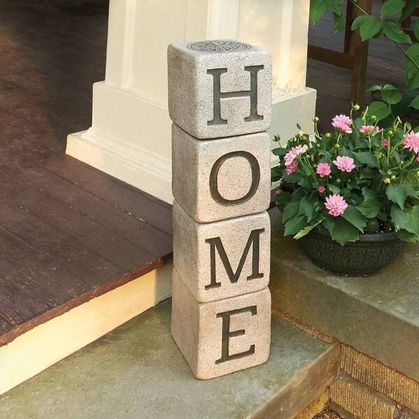 Shop H O M E Stone Garden Stackable Letter Blocks Set Of Six