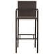 preview thumbnail 16 of 46, vidaXL 5 Piece Patio Bar Set Gray Solid Wood Acacia and Poly Rattan - 23.6" x 23.6" x 41.3"