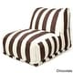 preview thumbnail 5 of 8, Indoor/Outdoor Vertical Stripe Bean Bag Chair Lounger