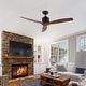 preview thumbnail 129 of 157, YUHAO SylvanAir Modern 52 in. Flush Mount Outdoor/Indoor Ceiling Fan with 3 Solid Wood Blades and DC Reversible Motor
