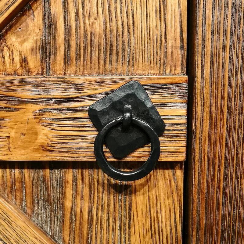Barn Door Vanity 24 " wide - Antique - Black - Single Vanities