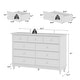 preview thumbnail 5 of 36, 9-Drawer Dresser for Bedroom, 55.1" Wide Chest of Drawers with Anti-Tip Kit, Large Storage Organizer Cabinet
