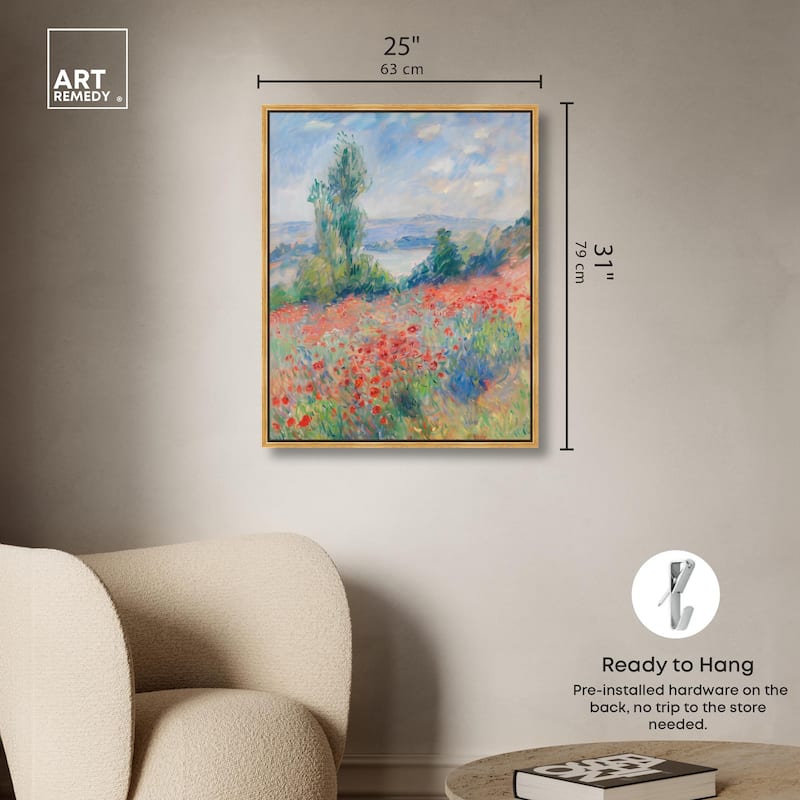 Blanket of Poppies I Canvas by Art Remedy