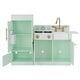 preview thumbnail 9 of 8, Teamson Kids - Little Chef Charlotte Modern Play Kitchen - Mint / Gold - 41.61" L x 11.81" W x 31.89" H