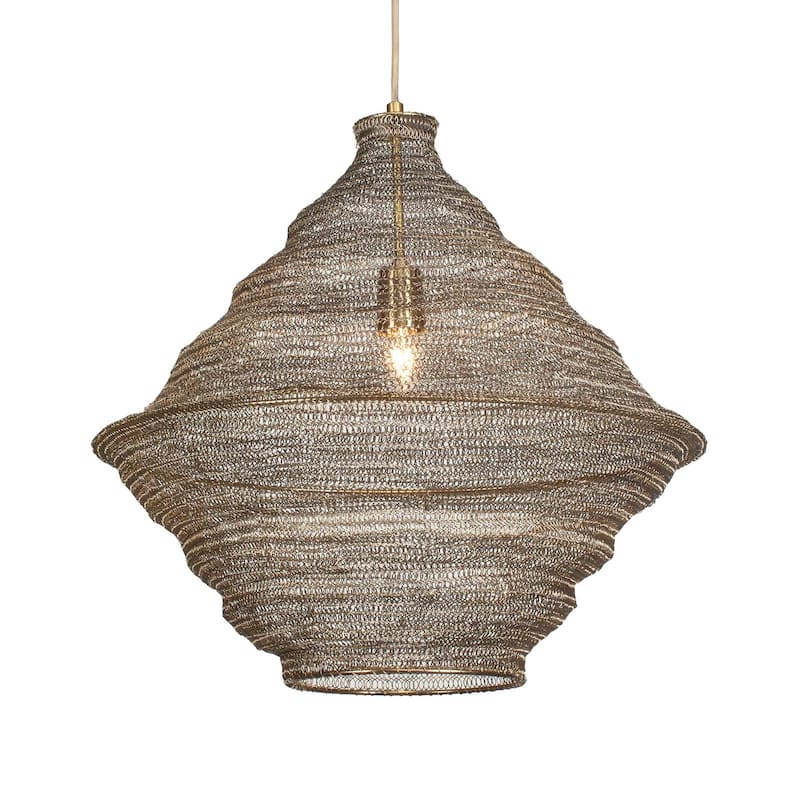 Uttermost 21614 Sigh 20" Wide Abstract Pendant - Antique Brass