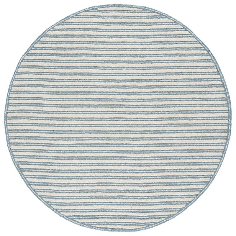 Martha Stewart Hand-Tufted Mirac Wool Rug - Blue/Ivory - 6' Round