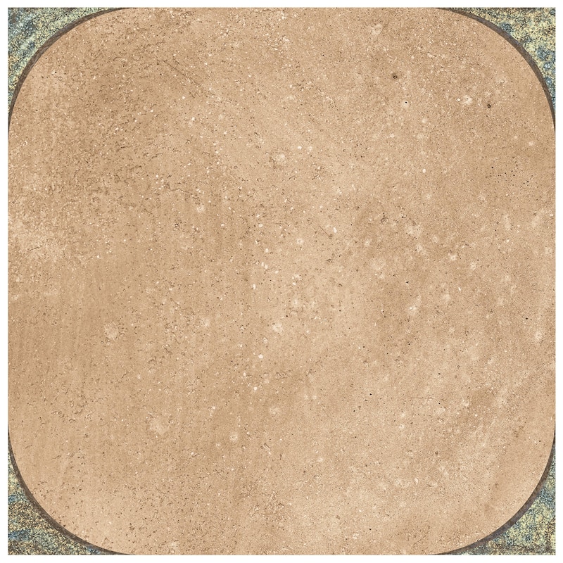 Merola Tile Atlas Star Quartet Cotto Ocean 9-3/4" x 9-3/4" Porcelain Floor and Wall Tile