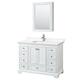 Option White, Chrome Trim, White Quartz Top