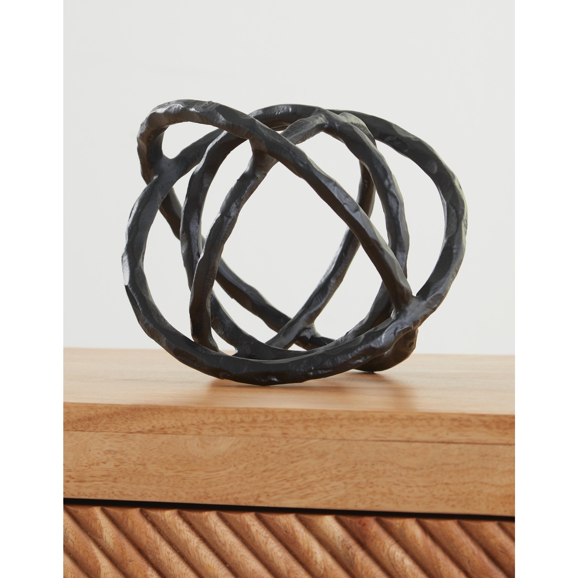 Signature Design by Ashley Barlee Black Sculpture (Set of 2) - 6.5" W x 8.88" D x 6.75" H
