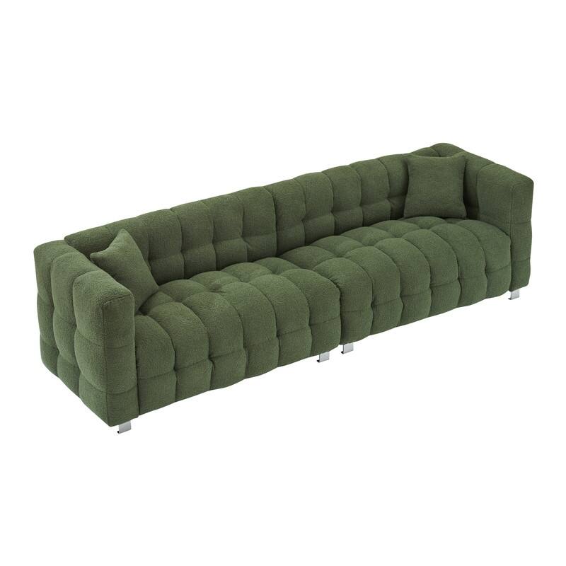 102'' Velvet Sofa Large Sofa（New）