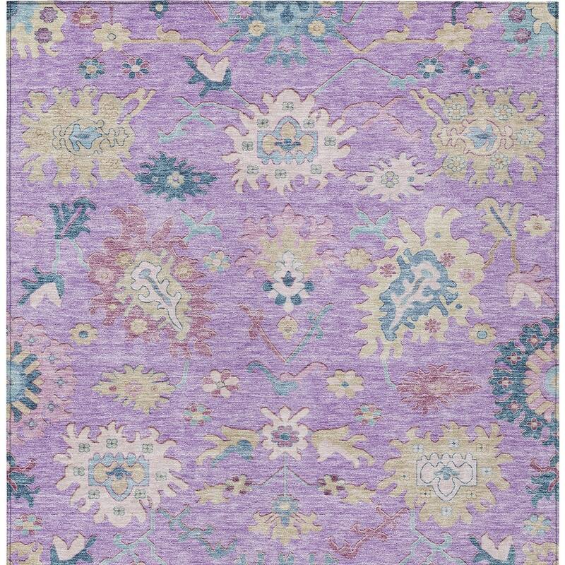 HomeRoots Floral Transitional Rectangle Outdoor Rug