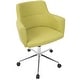 preview thumbnail 14 of 17, Carson Carrington Duved Contemporary Fabric Office Chair - N/A Lime Green
