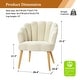 preview thumbnail 9 of 10, Eleanora Morden Scalloped Velvet Arm Chair with Tufted Back by HULALA HOME