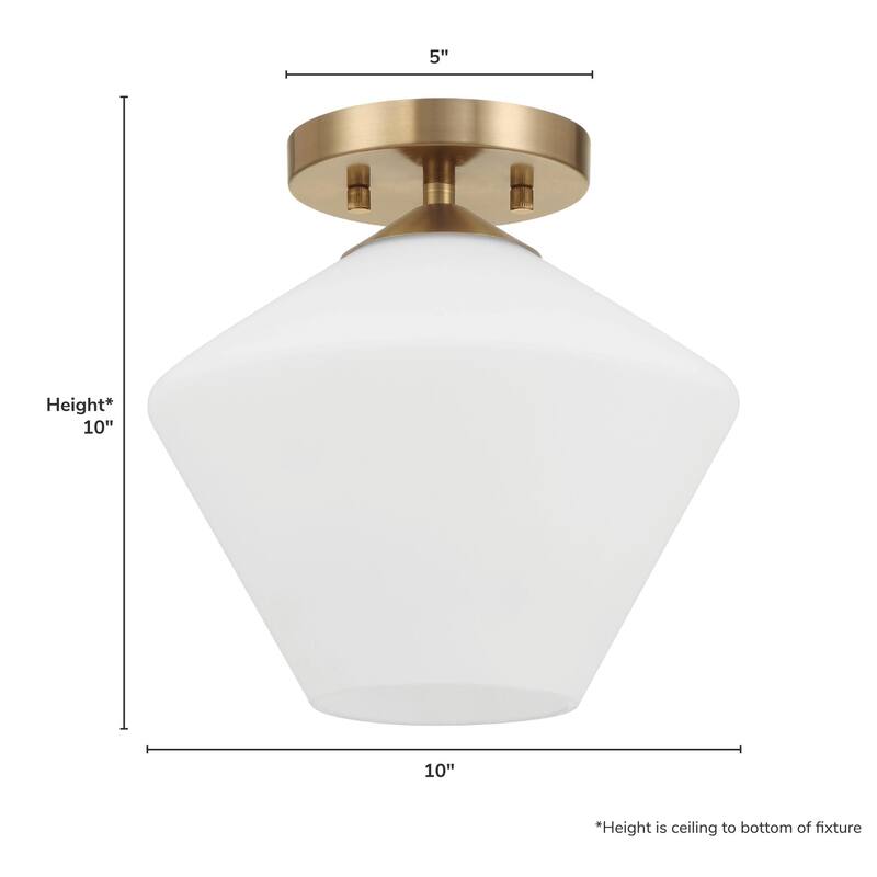 Hunter Celestial Valley 1 Light Flush Mount Ceiling Light - Modern - Hallway, Bathroom, Entry, Laundry - Damp Rated! - 1-Light