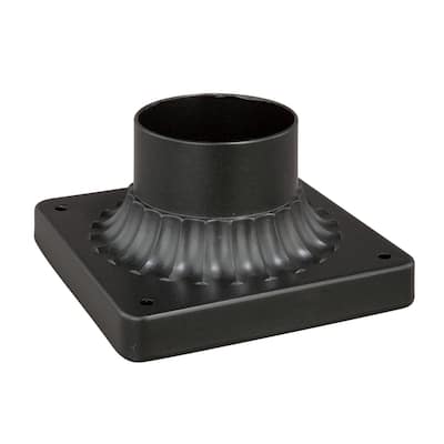 Vaxcel Lighting T00 6" Wide Steel Pier Mount Adapter Base -