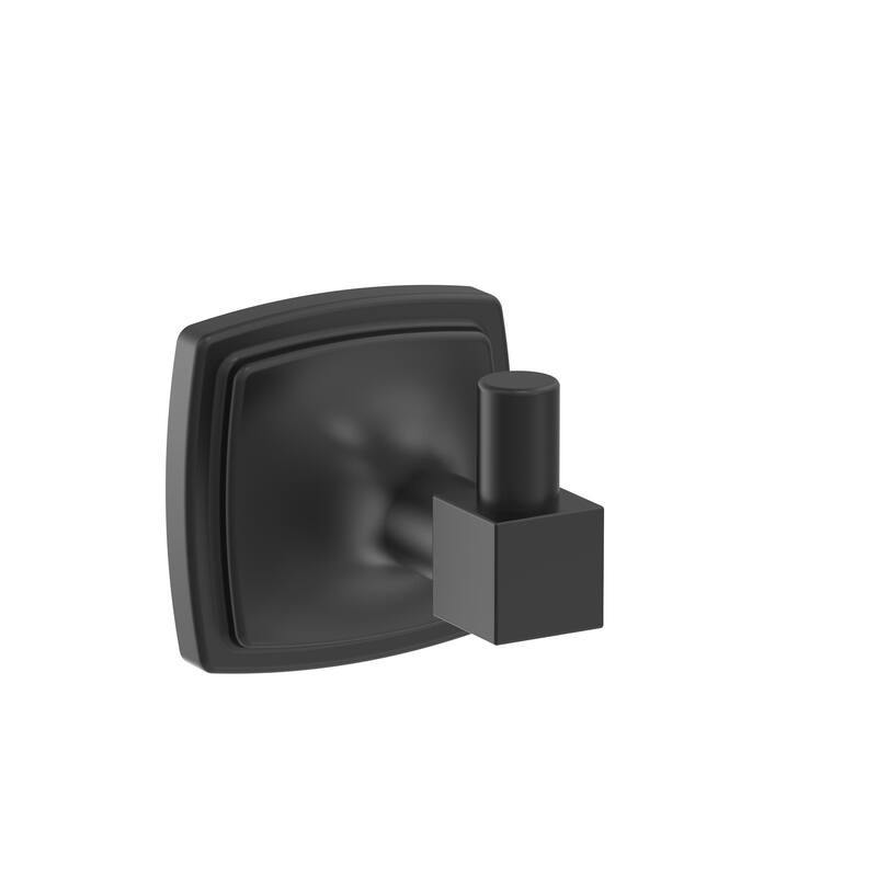 Amerock Stature Single Robe Hook - Matte Black