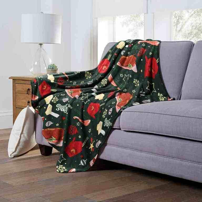 Warner Brothers A Christmas Story Silk Touch Throw Blanket