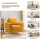 preview thumbnail 2 of 43, Ganymedes Modern Velvet Accent Arm Chair with Golden Legs by HULALA HOME