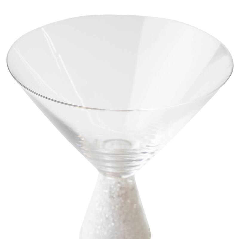 Sparkles Home Vetrina Stemless Crystal Martini Glass - Set of 6