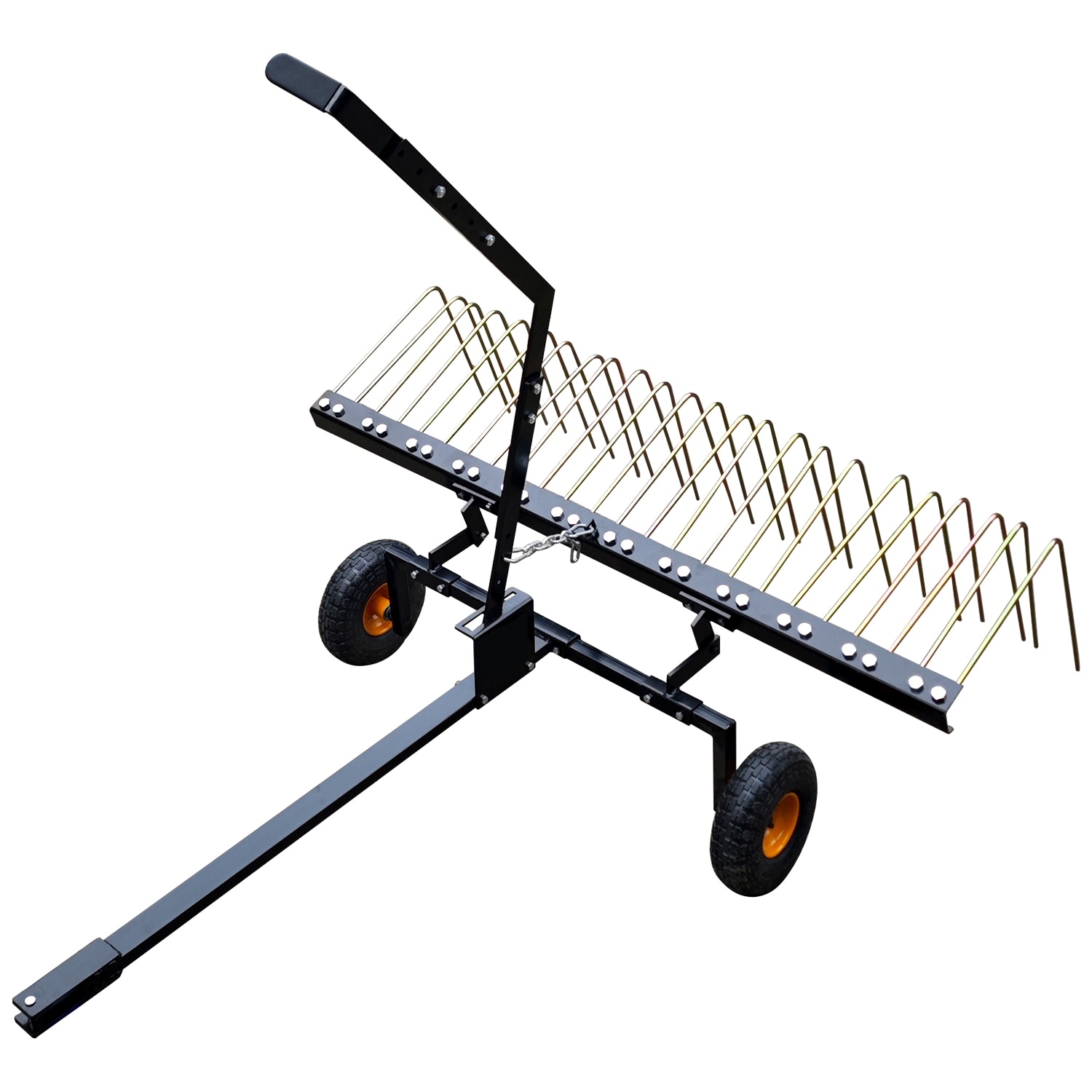 Pine straw rake for mower 2025