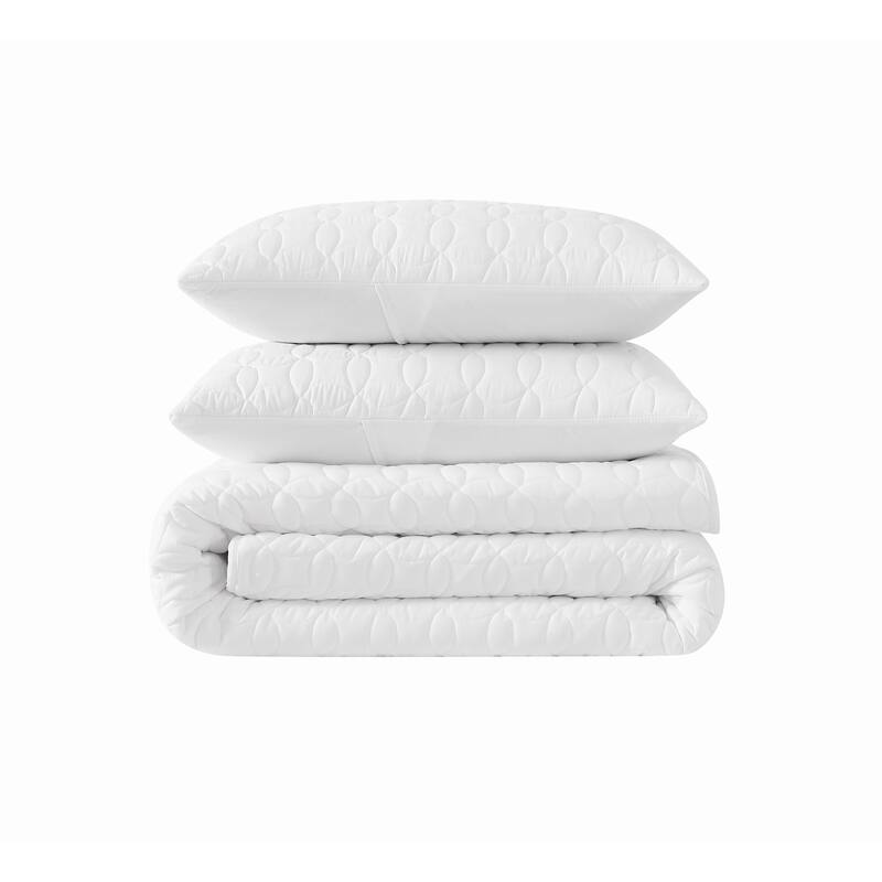 Cannon Geo Circle Solid Quilt Set