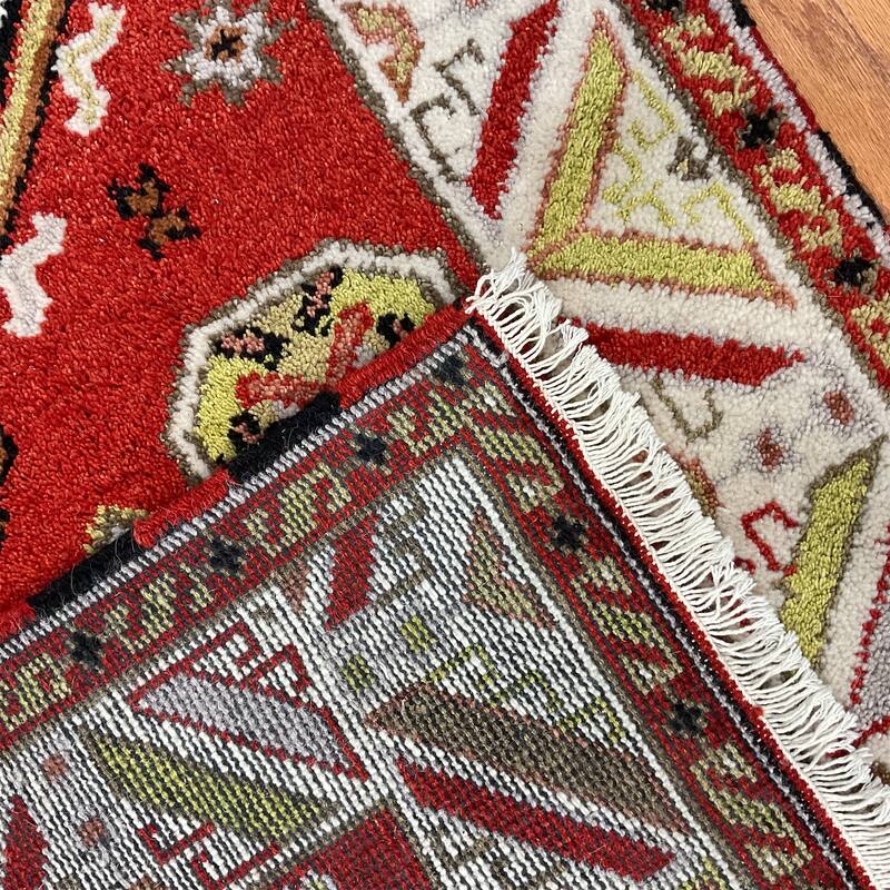 HERAT ORIENTAL Handmade Kazak Wool Rug - 3'2" x 5'