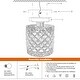 preview thumbnail 10 of 8, Modern Crystal Semi-flush Mount Ceiling Light Fixture Mini Chandelier - 7.9x5.9"(HxDia)