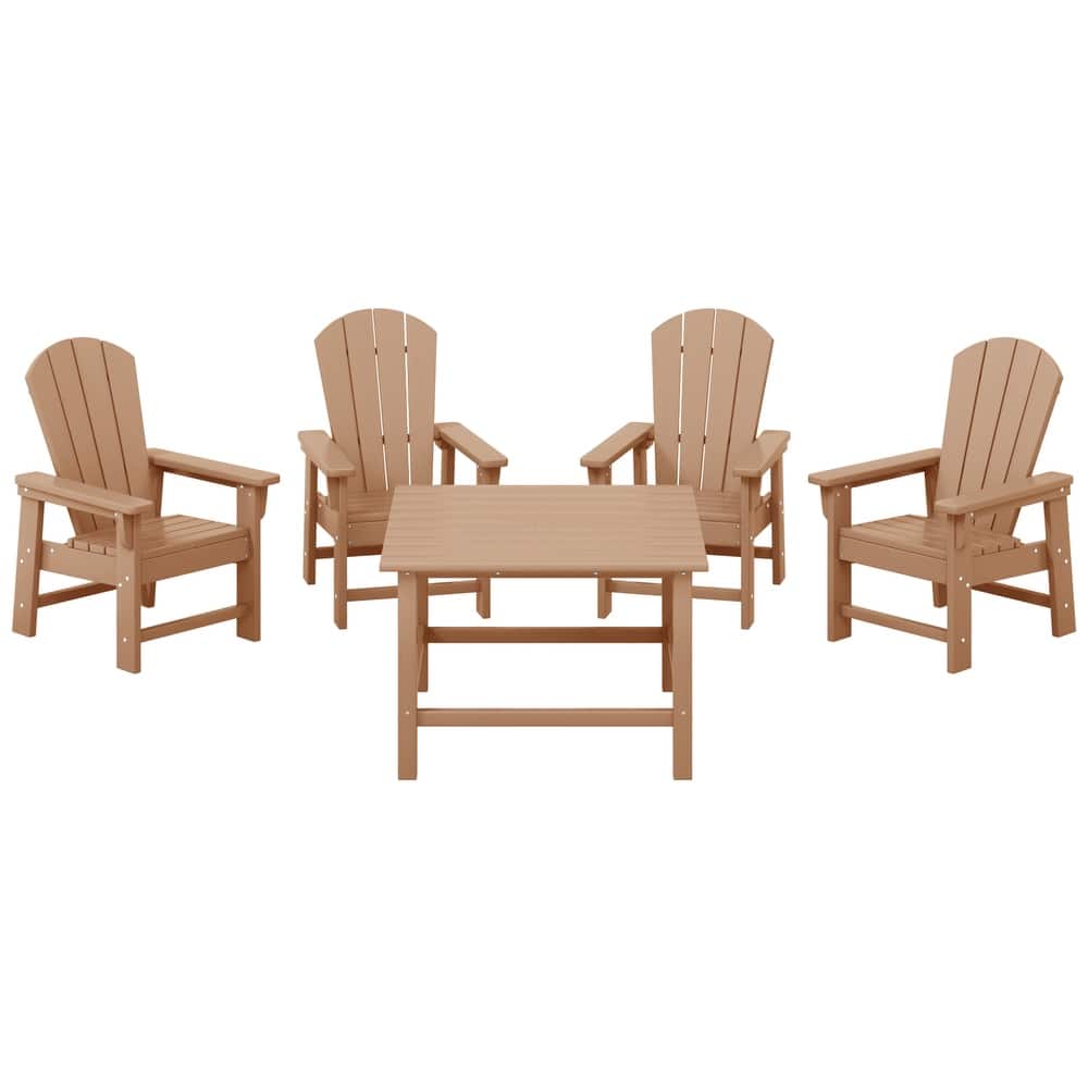 Laguna Kids Adirondack 5-Piece Square Table Dining Set