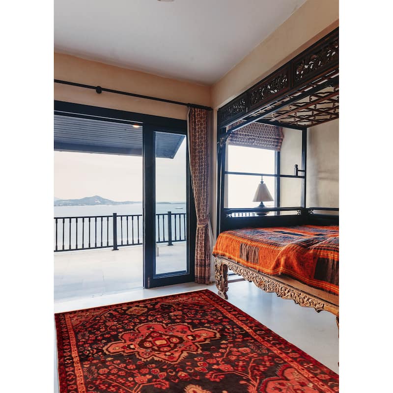 Melis Vintage Navy Rug 4'7" x 7'5" - 4'7 x 7'3