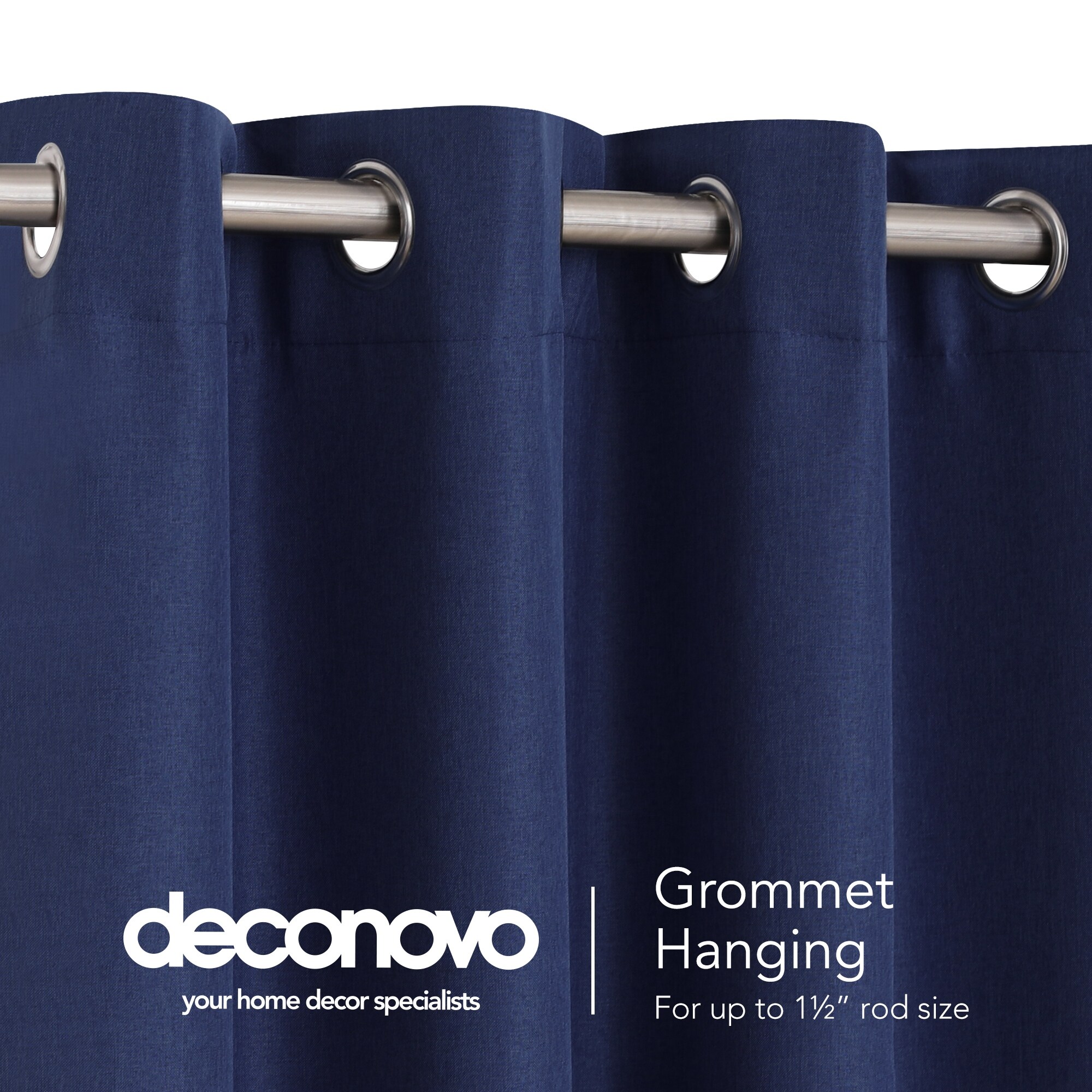 Deconovo Grommet Top Room Darkening Textured Drapes Faux Linen Blackout Curtains for Bathroom 52x84 Inch Black Deconovo Grommet Top Room Darkening Textured Drapes Faux Linen Blackout Curtains for Bathroom 52x84 Inch Black
