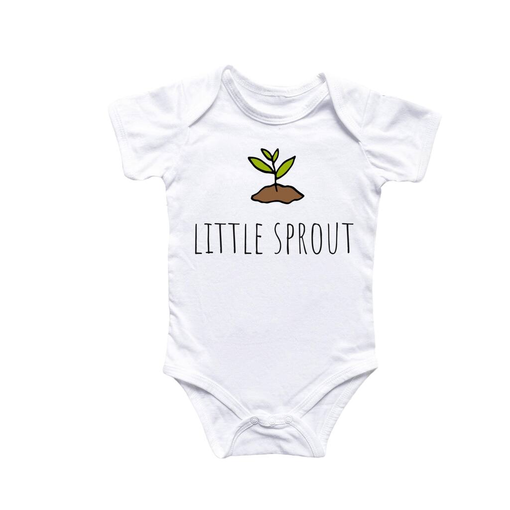 Gardener Garden Sprout Plant - Baby Boy Girl Clothes Infant Bodysuit Funny Cute Newborn