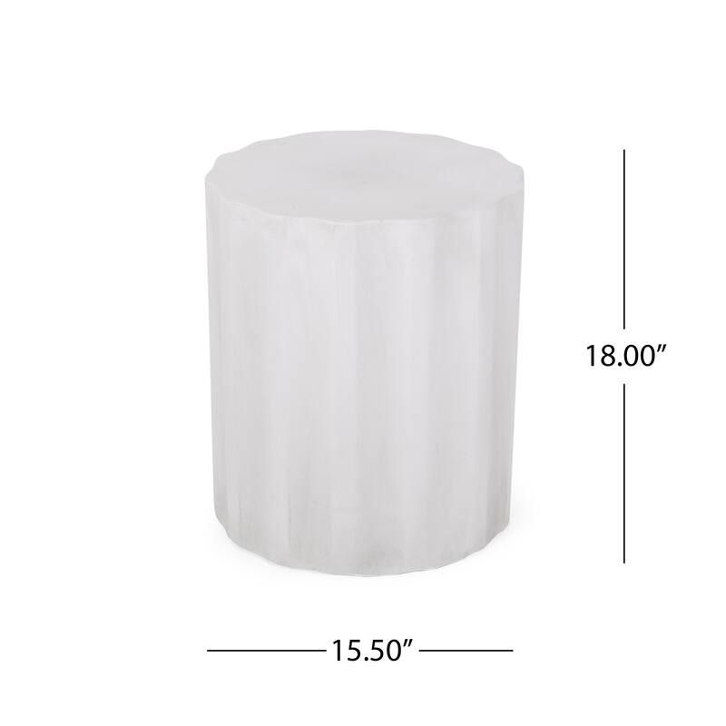 Outdoor LightWeight Concrete Side Table - 20.94