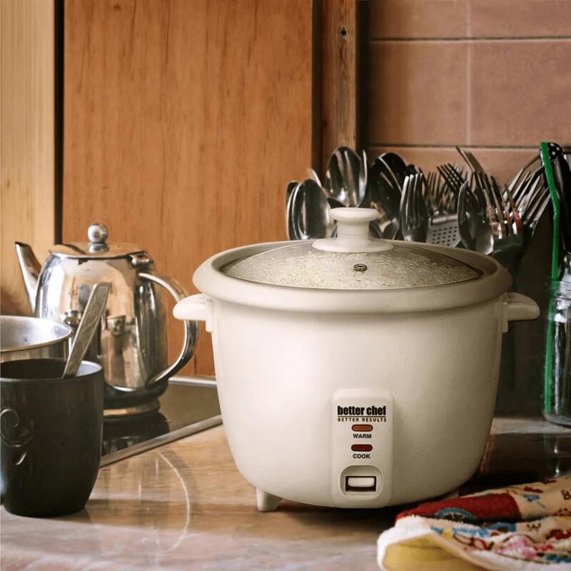 Better Chef 10-Cup - 20-Cup Cooked - Rice Cooker with Steamer