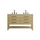 preview thumbnail 151 of 157, Sterling Double Bathroom Vanity Honey Brown - 60"