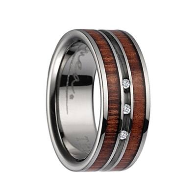 Luxury Atop Tungsten Ring Black Diamonds Mens Wedding Band Brushed Size 6 13 Ebay