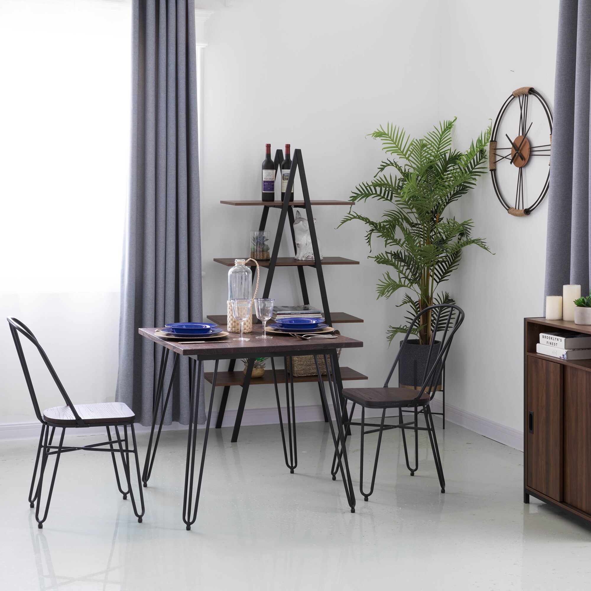 Shop Glitzhome Farmhouse Dining Chairs With Elm Wood Top Seat Set