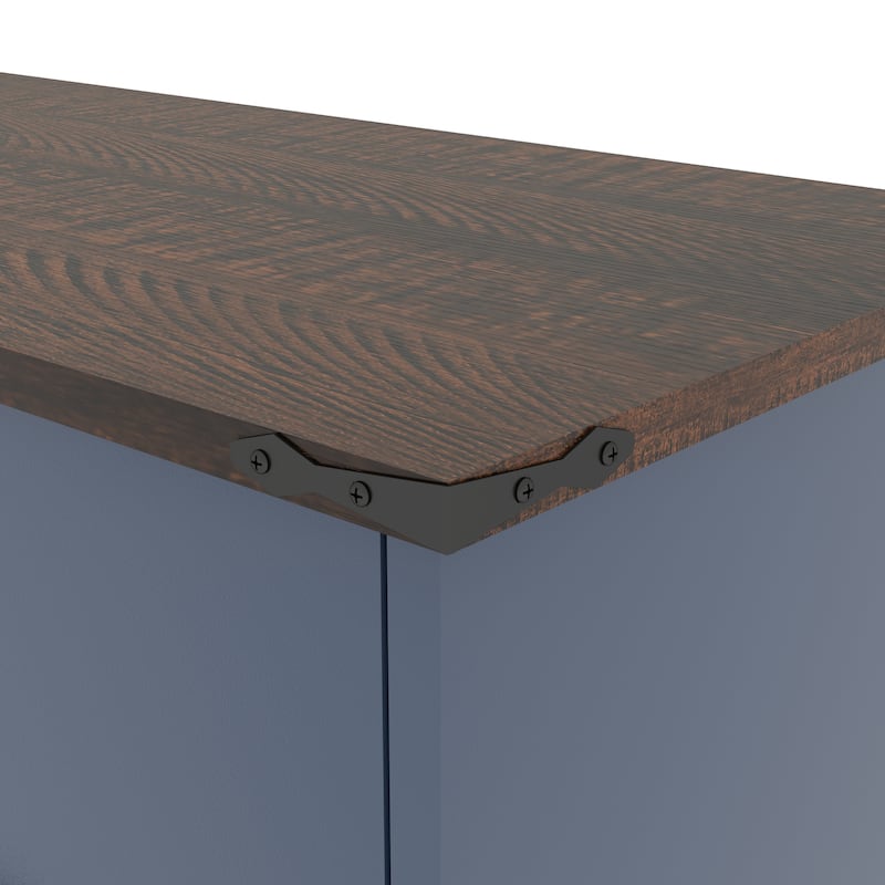 Trash Cabinet with Dual Hidden Bins, Waterproof Accent Cabinet, Storage Cabinet with 2 Pull-Out Drawers