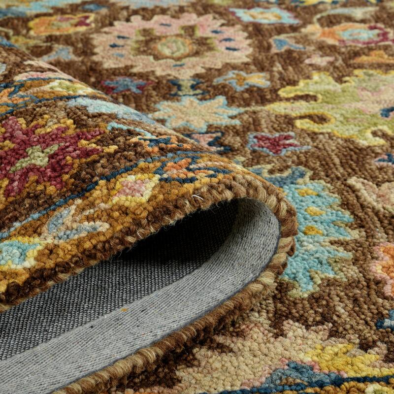 Empress Brown Traditional Hand-Hooked Area Rug 2' x 3'