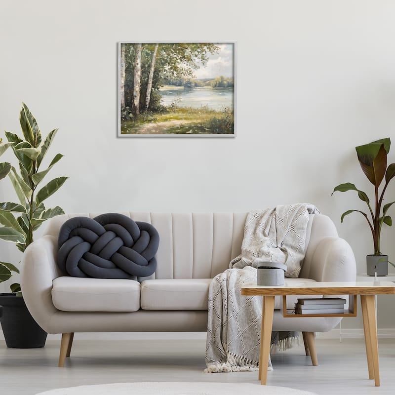Stupell Place To Relax Lake View Framed Giclee Art Design By Petal Prints Design