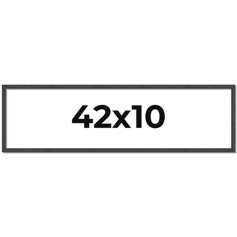 42x10 Frame Brown Solid Wood Picture Frame - Complete Modern Photo