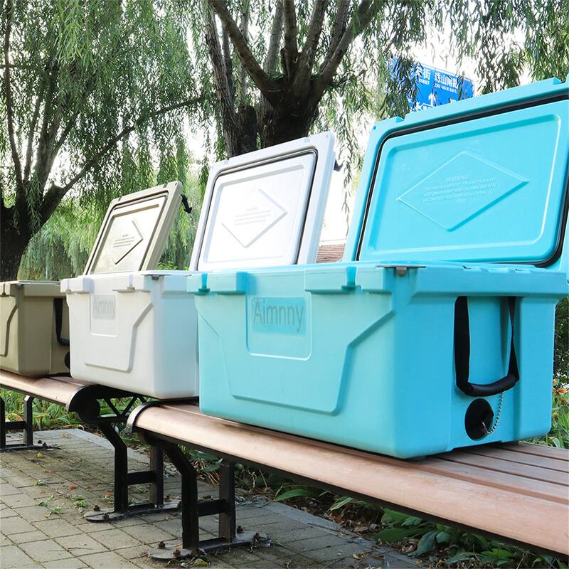 65 Quart Camping Ice Chest Beer Box Outdoor Fishing Cooler W/ Wheels