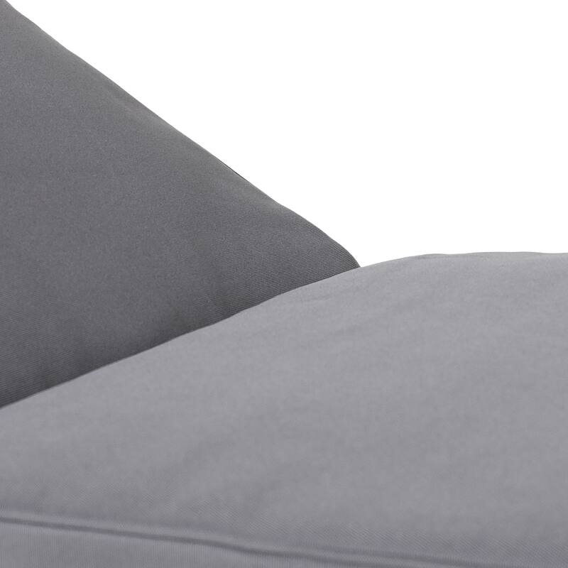 Caily Outdoor Acacia Wood Outdoor Chaise Lounge with Cushions by